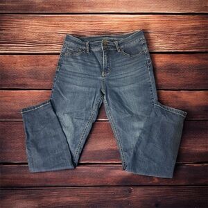 New York and Company SoHo Power Shaper Ankle Jeans in Blue